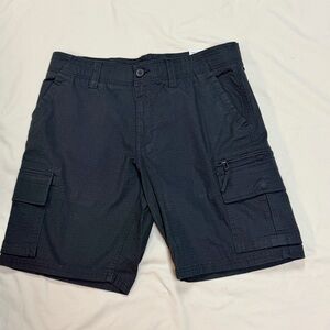NWT Flexwear Ripstop Cargo Shorts Sz 34 Gray Stretch 10” Inseam